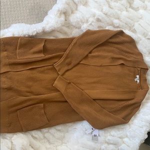 Mustard Nordstrom cardigan, tags still on